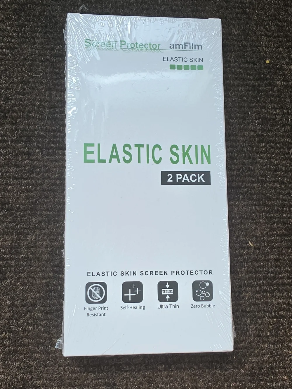 amFilm Elastic Skin Screen Protector 2-Pack - NIB